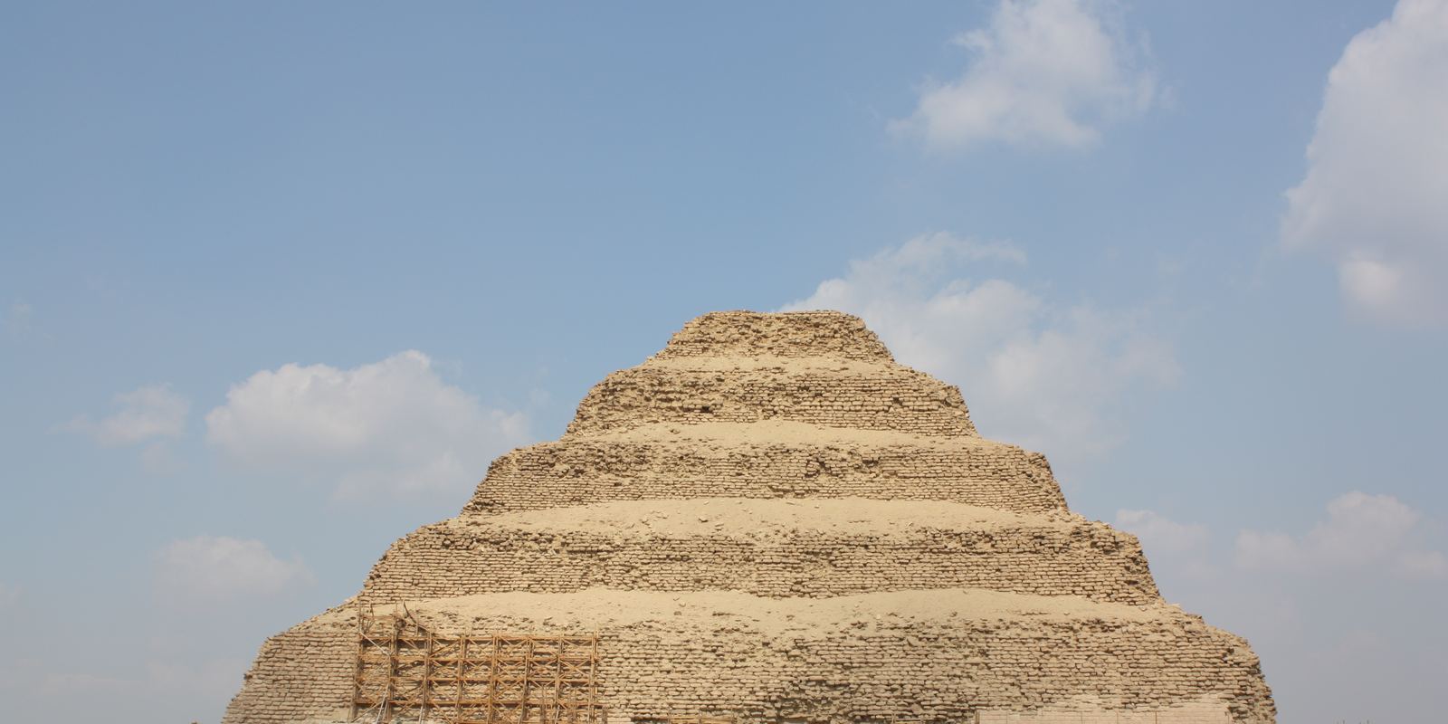 The six-stepped Pyramid of Djoser at Saqqara