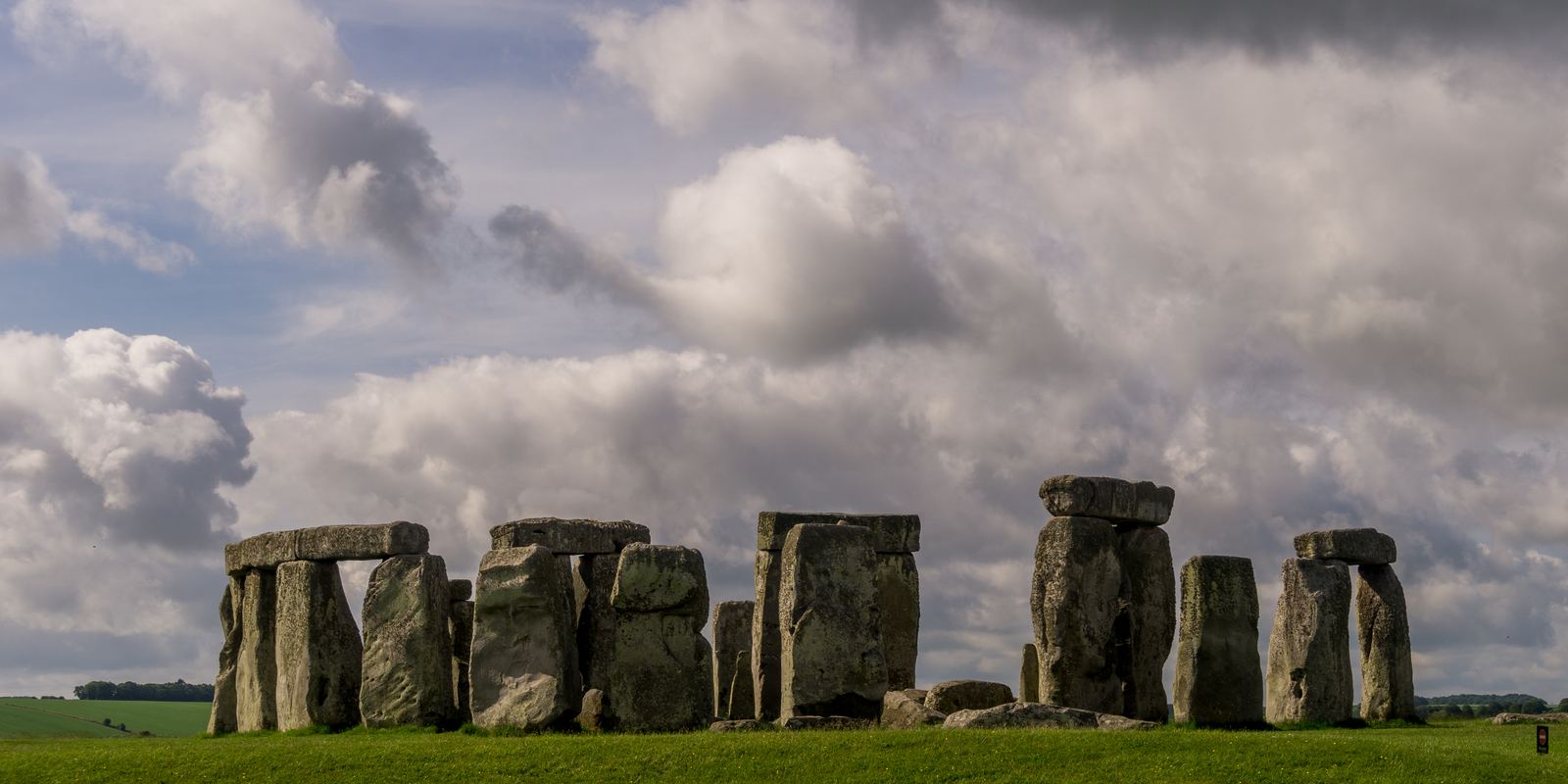 The stone circle of Stonehenge on Salisbury Plain
